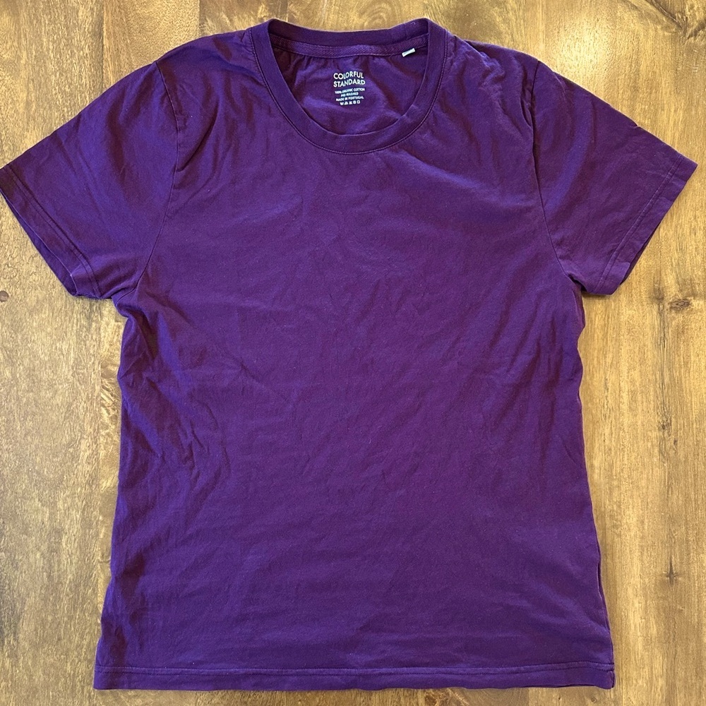 Colorful Standard Women Light Organic Tee - Oxblood Red - Small - Worn once